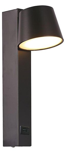 LED Nástěnné bodové svítidlo s USB portem LED/8W/230V 3000K
