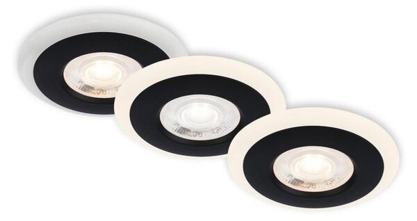 Briloner 7039-035 - SADA 3x LED Koupelnové podhledové svítidlo LED/5W/230V IP44