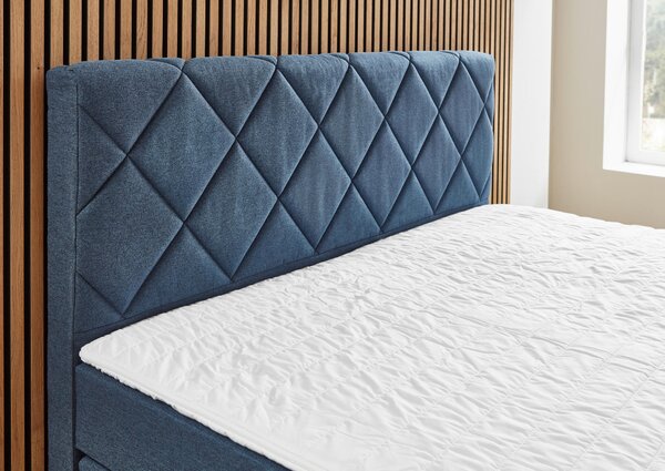POSTEL BOXSPRING, 160/200 cm, tmavě modrá Carryhome - Manželské postele, Online Only