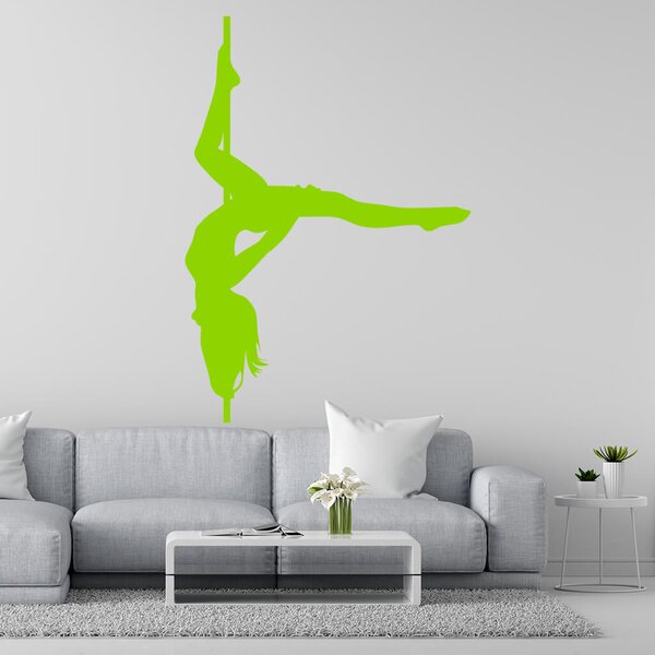 Živá Zeď Samolepka Pole dance Barva: černá
