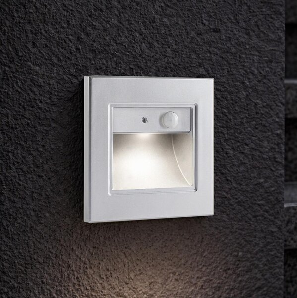 Brilagi - LED Schodišťové svítidlo se senz. STEP LIGHT LED/1,5W/230V IP44 stříb