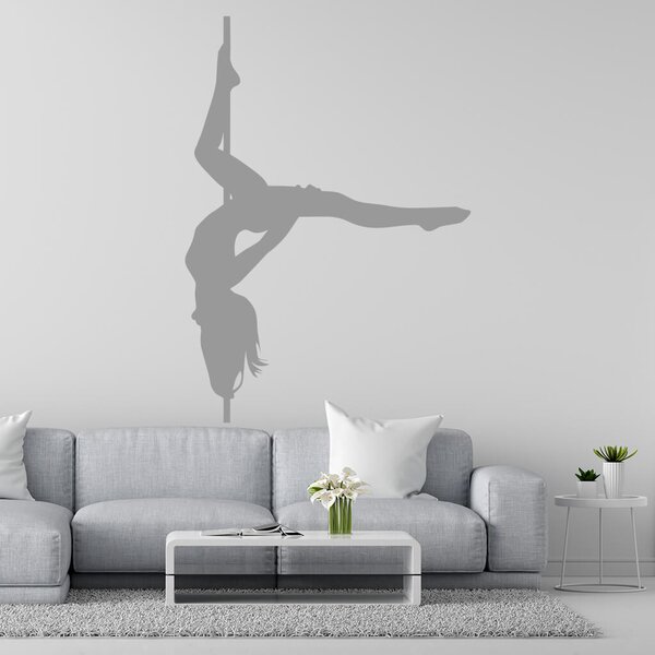 Živá Zeď Samolepka Pole dance Barva: černá