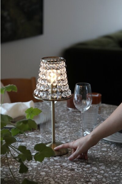 Markslöjd 109125 - LED Stm. nabíjecí stolní lampa LIORA 1xE14/2W/2000 mAh mosaz