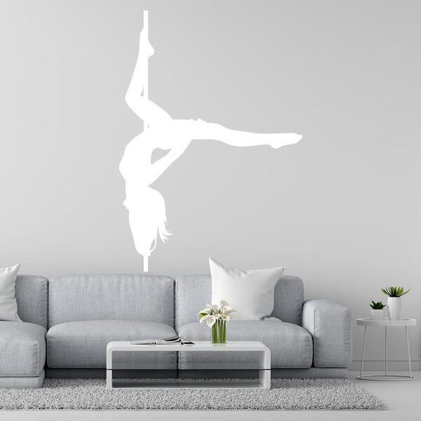 Živá Zeď Samolepka Pole dance Barva: černá