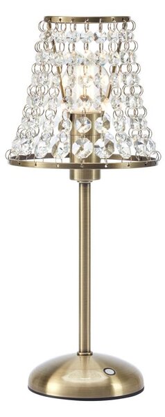 Markslöjd 109125 - LED Stm. nabíjecí stolní lampa LIORA 1xE14/2W/2000 mAh mosaz