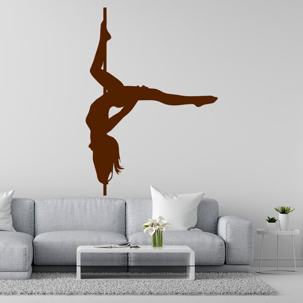 Živá Zeď Samolepka Pole dance Barva: černá