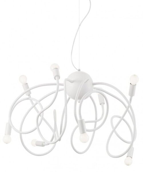 MULTIFLEX SP8 závěsné svítidlo 8x E14 40W bez zdroje 60cm IP20, bílé