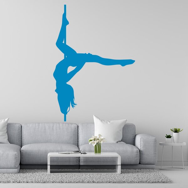 Živá Zeď Samolepka Pole dance Barva: černá