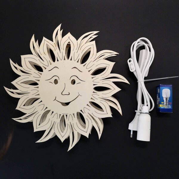 AMADEA Lampa slunce 28 cm