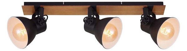 Briloner 2742-035 - Bodové svítidlo SPOTLIGHT 3xE27/40W/230V černá/hnědá