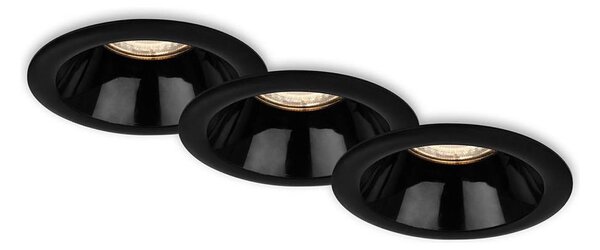 Briloner 7042-035 - SADA 3x Koupelnové podhledové svítidlo 1xGU10/9W/230V IP23