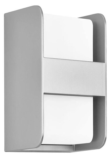 Telefunken 321004TF - Venkovní nástěnné svítidlo 1xE27/12W/230V IP44 stříbrná