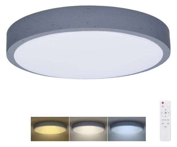 Solight WO8001 - LED Stmív. svítidlo GREY LED/48W/230V 3000-6500K pr. 38 cm + DO