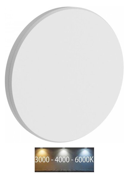 LED Venkovní nástěnné svítidlo PIATTA LED/9W/230V 3000/4000/6000K IP44 bílá