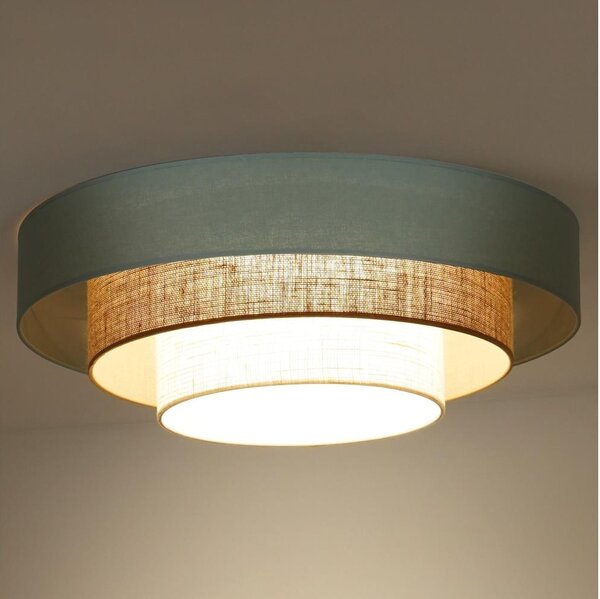 Duolla-LED Stropní svítidlo LUNETA LED/26W/230V pr. 60 cm 4000K tyrkysová/béžová