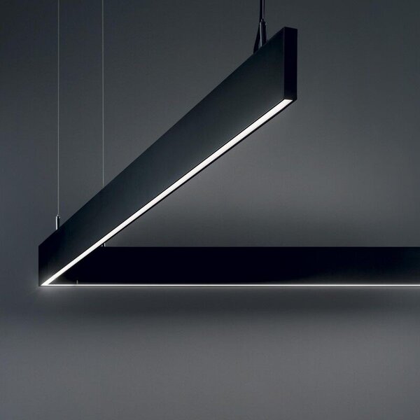LINUS SP závěsné lineární LED svítidlo 32W 3450lm 3000K 120cm IP20, černé