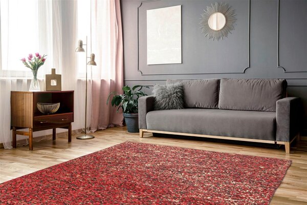 BĚHOUN, 80/150 cm, červená, barvy zlata Kayoom - Online Only koberce & rohožky, Online Only