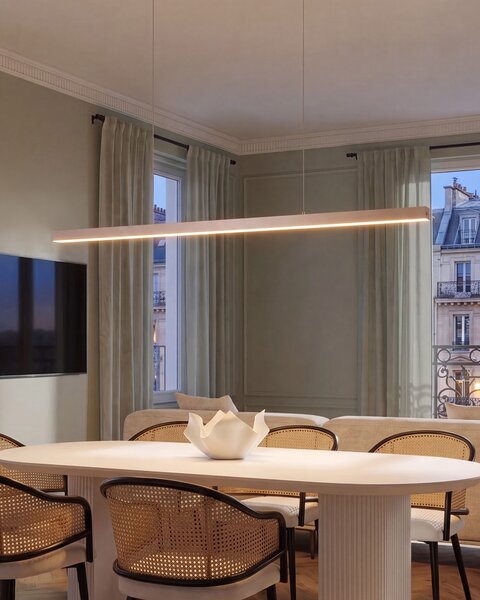 LED závěsná lampa BADDANA Kov Měděná