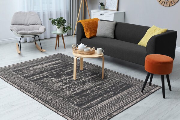 KOBEREC TKANÝ NA PLOCHO, 80/150 cm šedá Kayoom - Online Only koberce & rohožky, Online Only