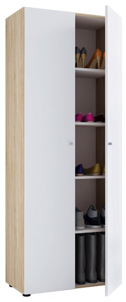 BOTNÍK, bílá, barvy dubu, 71/180/39 cm MID.YOU - Online Only šatny & botníky, Online Only