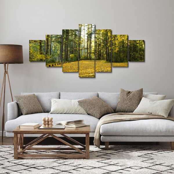 Obraz - les na podzim (210x100 cm)