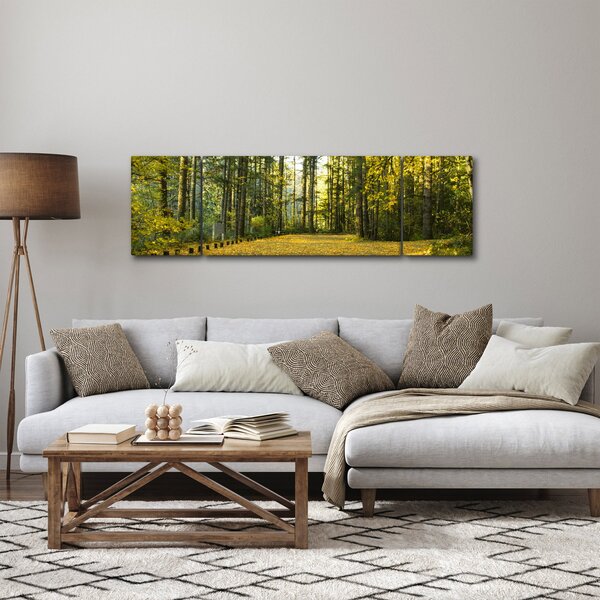 Obraz - les na podzim (170x50 cm)
