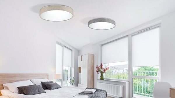 Collodi 48 přisazené svítidlo LED 50W 3390lm 3000-6500K 48cm kulaté IP20, šedé + ovladač