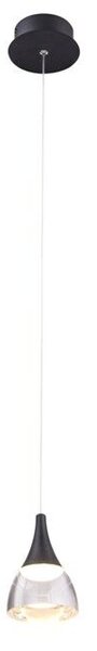 Dalmatia závěsné svítidlo LED 5W 300lm 3000K 12cm IP20, černé