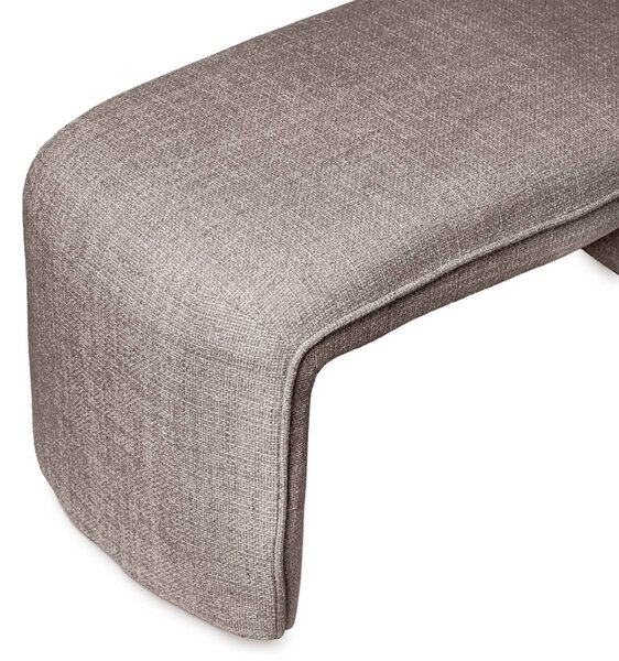 Somcasa Hnědošedá lavice Catania 100 cm