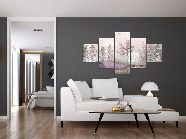 Obraz lesa (125x70 cm)