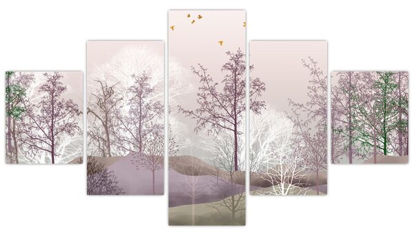 Obraz lesa (125x70 cm)