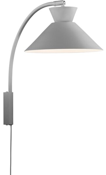 Nordlux - Nástěnná lampa DIAL 1xE27/40W/230V šedá