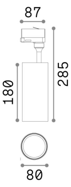 SMILE lištové bodové svítidlo LED 20W 3000lm 3000K 36° CRI80 IP20, bílé