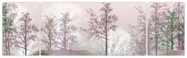 Obraz lesa (170x50 cm)