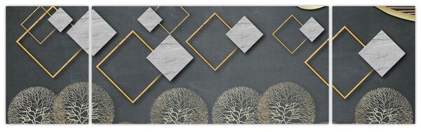Obraz abstrakce (170x50 cm)