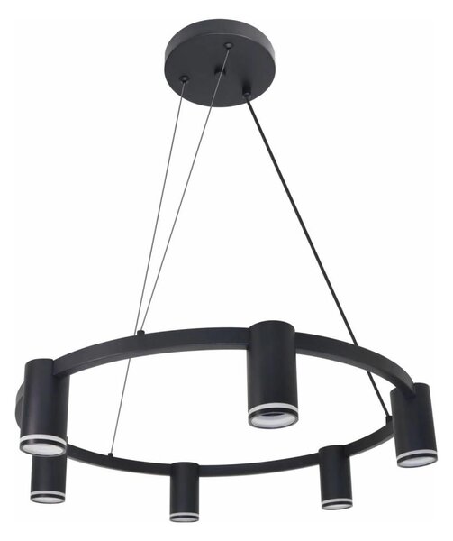 Lustr na lanku PARIS 6xGU10/12W/230V černá