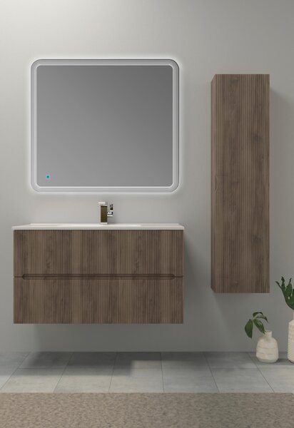 SPODNÍ UMYVADLOVÁ SKŘÍŇKA, barvy vlašských ořechů, barvy vlašských ořechů, 100/55/45,6 cm Welnova - Koupelnové série