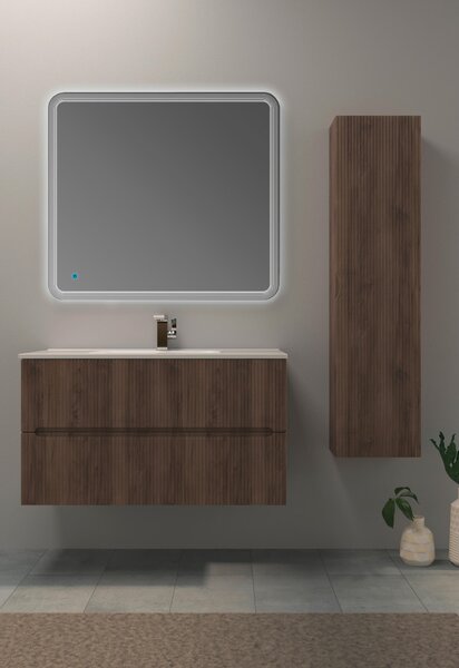 MIDI SKŘÍŇKA, barvy vlašských ořechů, 35/140/20 cm Welnova - Koupelnové série