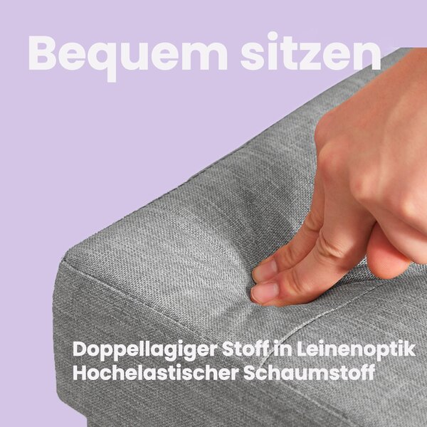 SEDACÍ BOX, textil, kompozitní dřevo, 76/38/38 cm - Taburety, Online Only