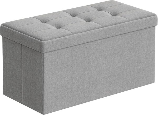 SEDACÍ BOX, textil, kompozitní dřevo, 76/38/38 cm - Taburety, Online Only