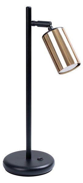 Sollux SL.1389 - Stolní lampa WINX 1xGU10/10W/230V černá/zlatá