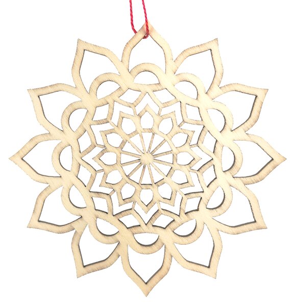 AMADEA Dřevěný obrázek k vymalování mandala 9 cm