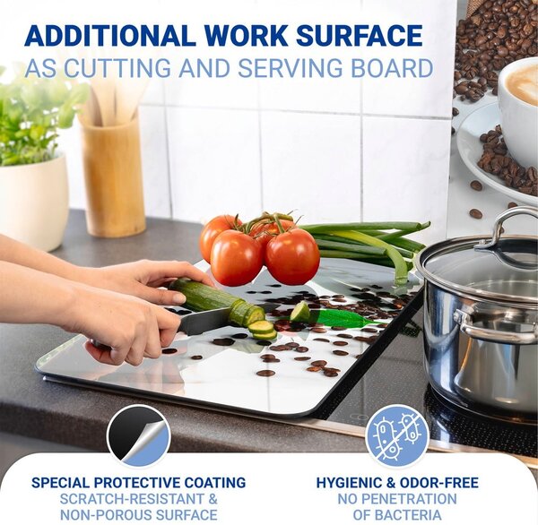 Kryty na sporák z tvrzeného skla v sadě 2 ks 52x30 cm Café Aromatica – Maximex