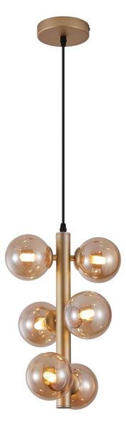 Wofi 6014-601W - LED Lustr na lanku VILLA 6xG9/3W/230V zlatá