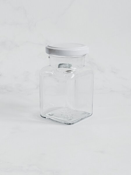 Kořenka skleněná JOVI 150 ml s bílým víčkem Twist OFF TO 53