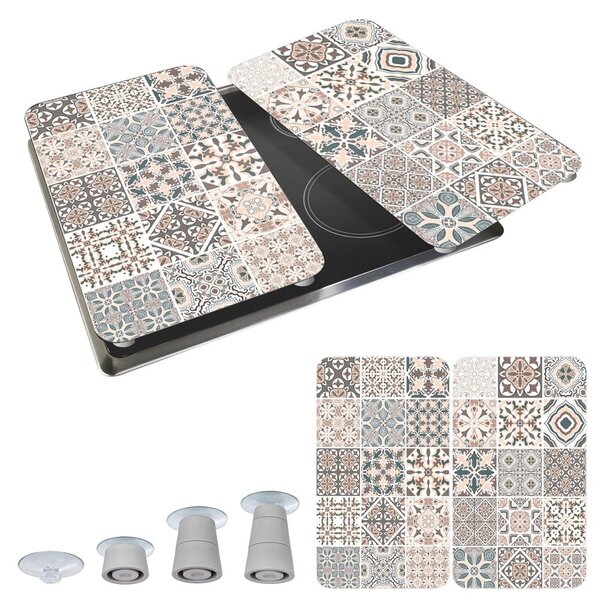 Sada 2 skleněných krytů na sporák Wenko Universal Tile