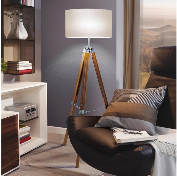 Eglo 44114 - Stojací lampa LANTADA 1xE27/60W/230V