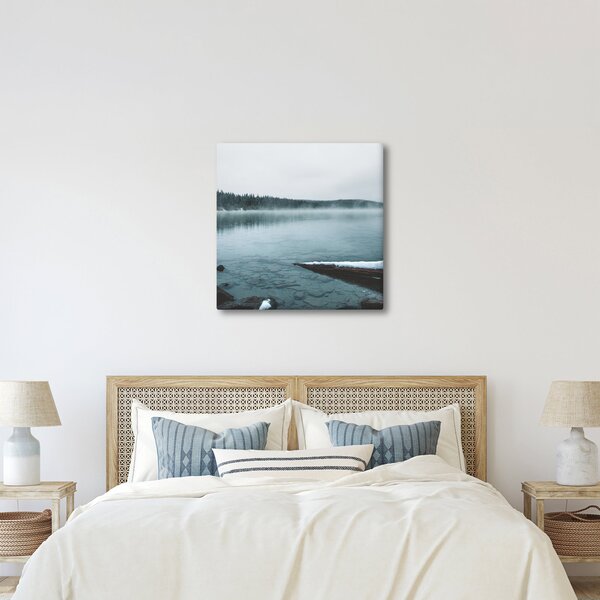 Obraz - ledové severské jezero (30x30 cm)