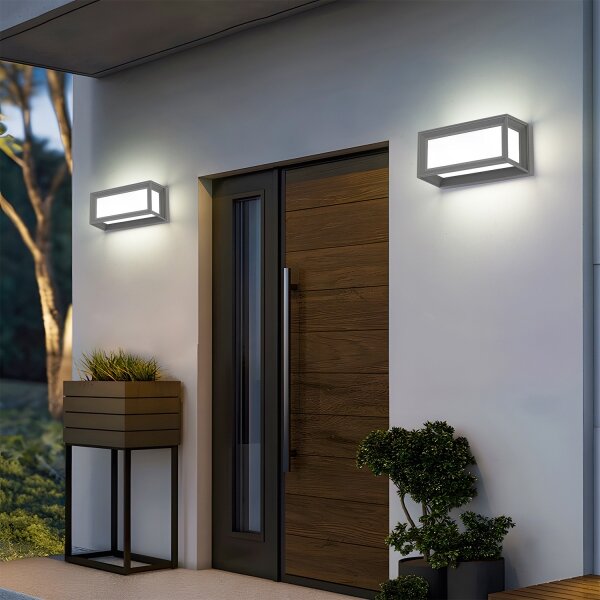 Brilagi - Venkovní nástěnné svítidlo PARKER 1xE27/60W/230V šedá IP44
