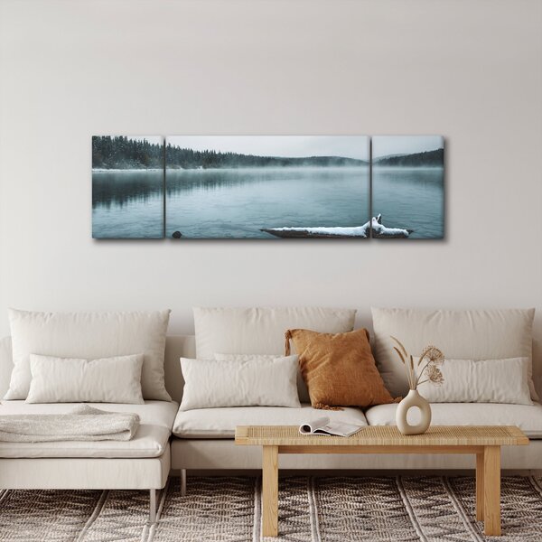 Obraz - ledové severské jezero (170x50 cm)